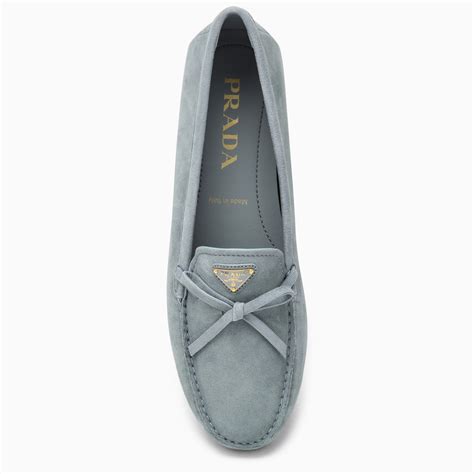 bluen sude prada tassell moccasins|Astral Blue Suede Loafers .